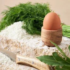 Coquetier en acacia naturel - Dalbert