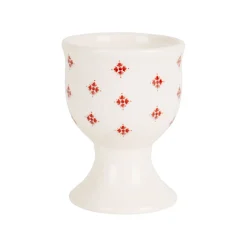 Coquetier en faïence carreaux de ciment bordeaux - Collection