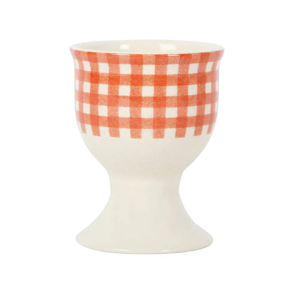 Coquetier en faIence rouge antique - josephine