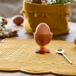 Coquetier en verre ambre - Alphe