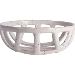 Corbeille a fruits moderne en céramique blanc