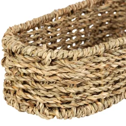 Corbeille carotte en jonc de mer naturel 19x36cm - P'tit Légume