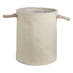 Corbeille en tissu écru h50cm - Bohème