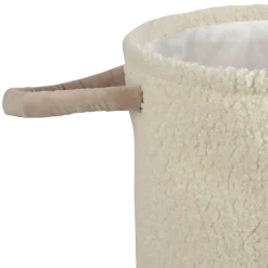 Corbeille en tissu écru h50cm - Bohème