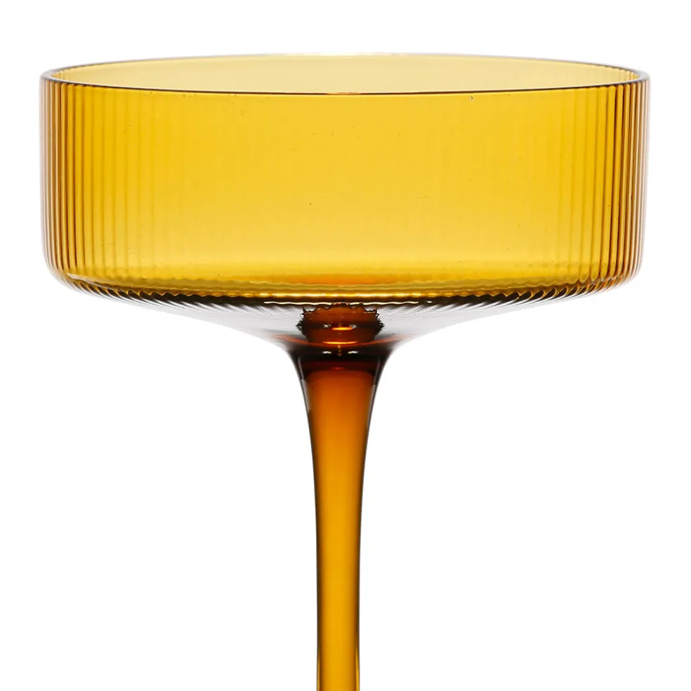 Coupe champagne en verre ambre 33cl - Champart