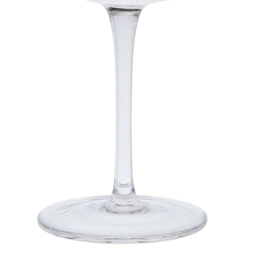 Coupe champagne striée en verre ambre - Funny