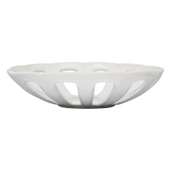 Coupe en grès blanc d28cm - Organic