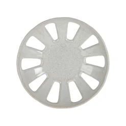 Coupe en grès blanc moucheté d23cm - Organic