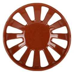 Coupe en grès terracotta moucheté d28cm - Organic
