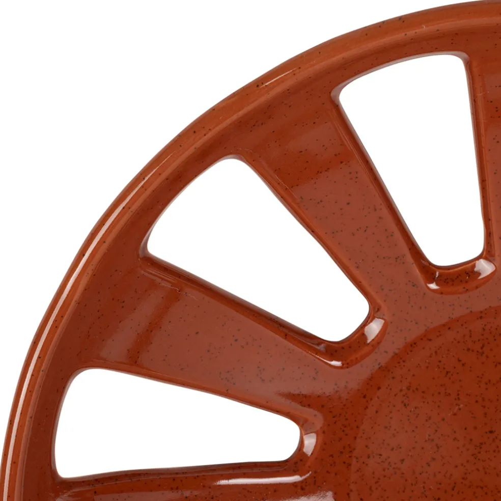Coupe en grès terracotta moucheté d28cm - Organic