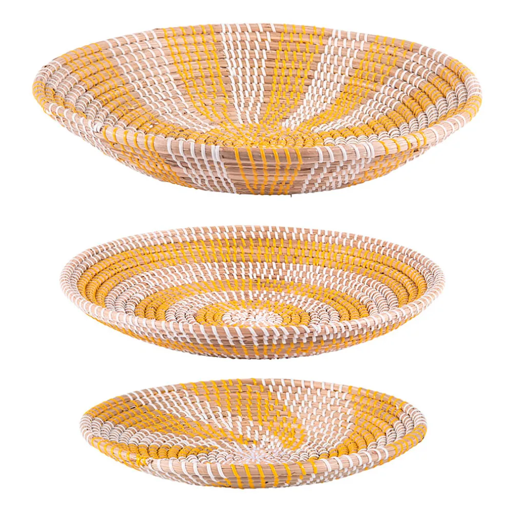 Coupe en jonc de mer jaune d35cm