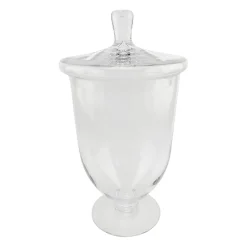Coupe sur pied en verre avec couvercle d21cm - Eloise