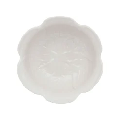 Coupelle chou blanc d15xh6.5cm gres