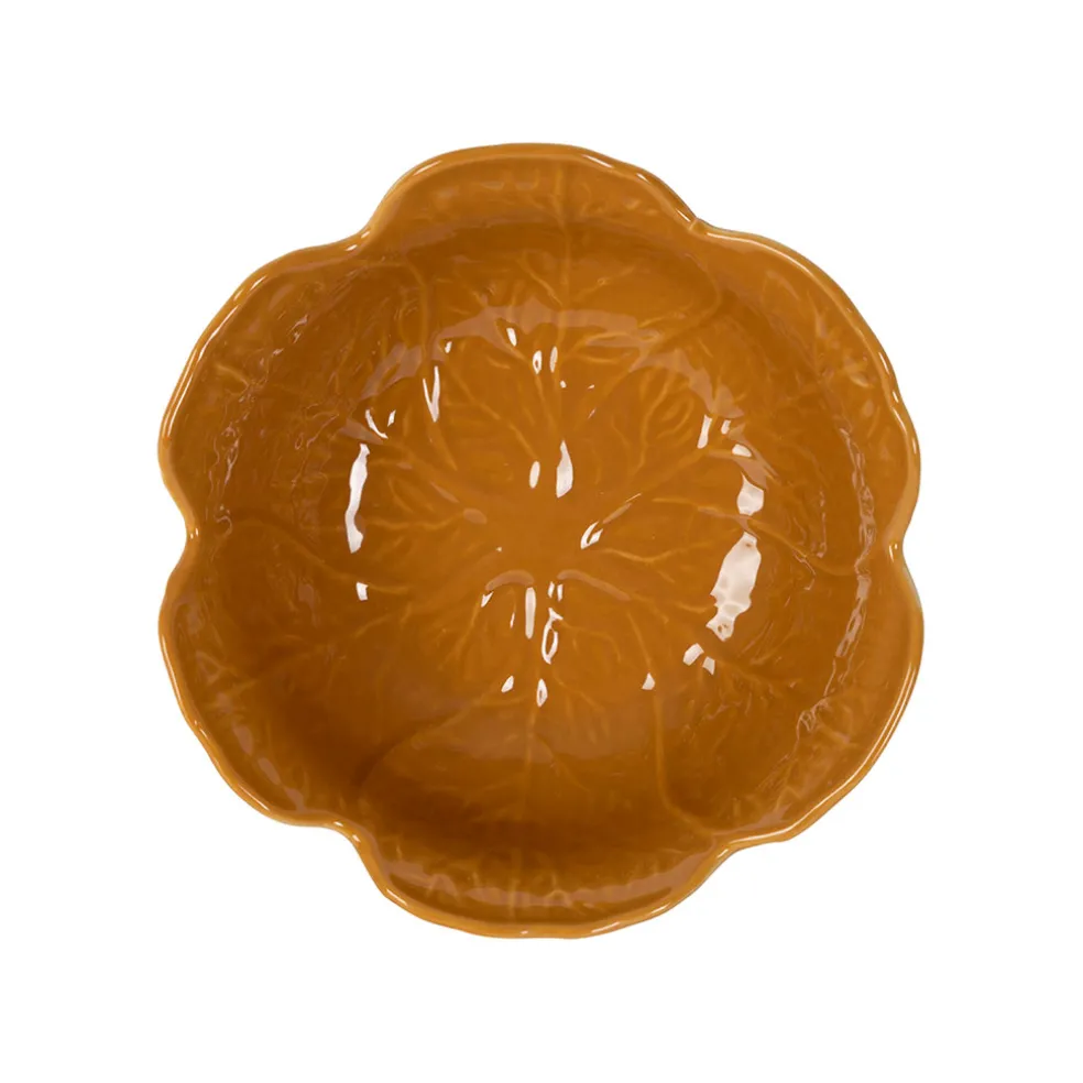 Coupelle chou en grès curry d15cm - Chou