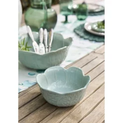 Coupelle chou en grès vert d'eau d15cm