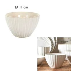 Coupelle en céramique beige d11cm - Vlora