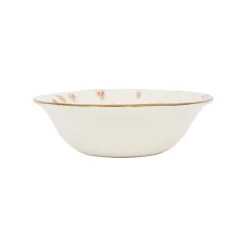 Coupelle en faïence rose et doré d15cm - Rose