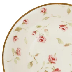 Coupelle en faïence rose et doré d15cm - Rose