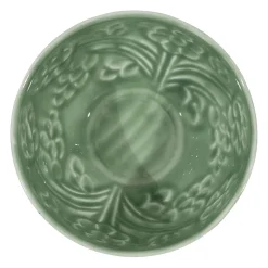 Coupelle en fer (x2) ivoire et sauge d14cm - Floraly