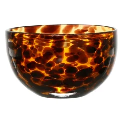 Coupelle en verre ambre d11xh6.5cm - Preline
