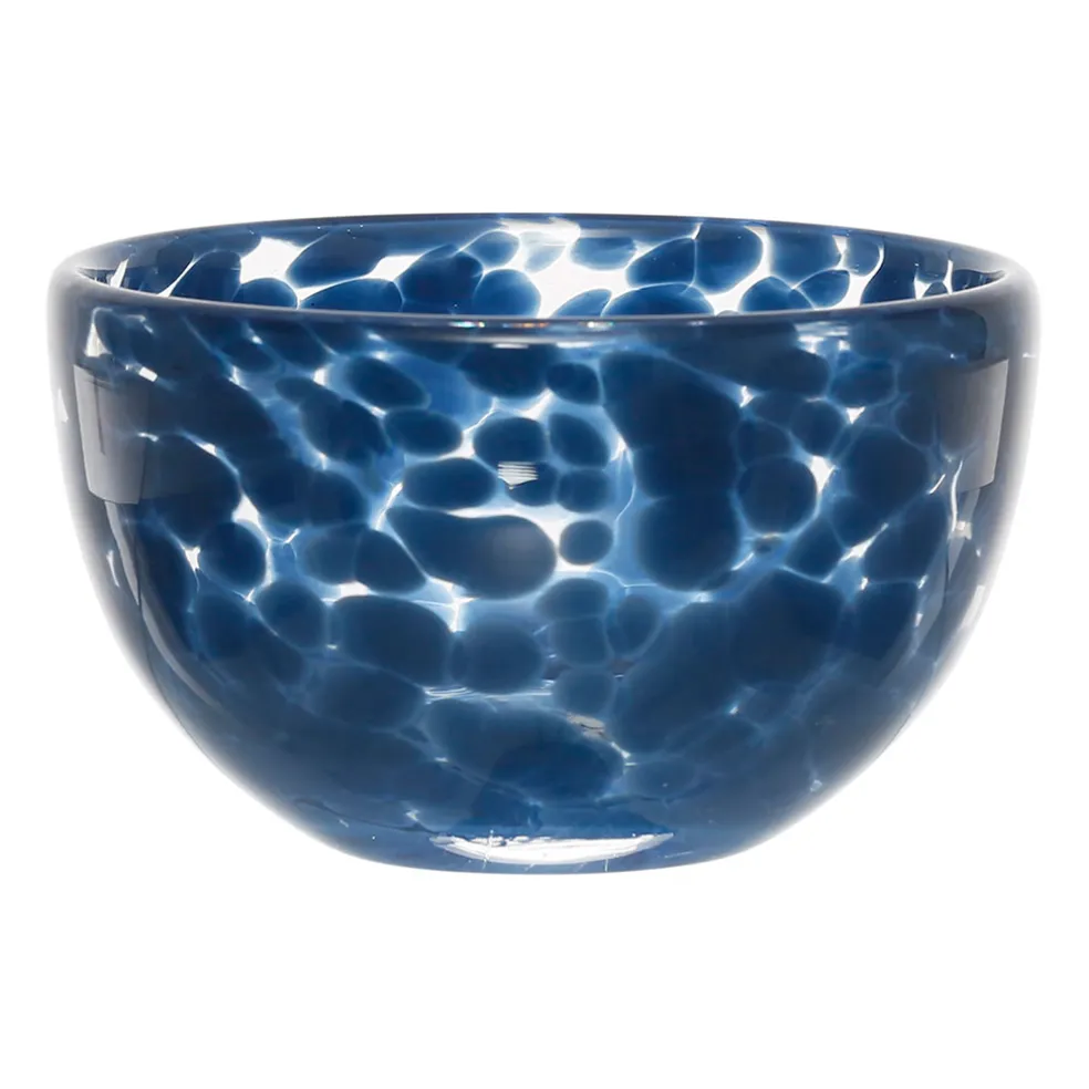 Coupelle en verre bleu d11cm - Preline