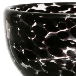 Coupelle en verre noir d11cm - Preline