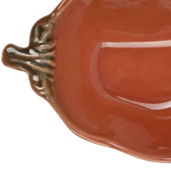 Coupelle piment en grès rhubarbe 18x8.5cm