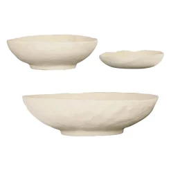 Coupes irrégulières x3 écru en aluminium - blue sand