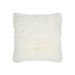 Coussin carré en tissu blanc 50x50cm - Walton