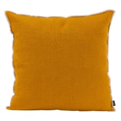 Coussin chennai chamoi 45x45cm en lin lave
