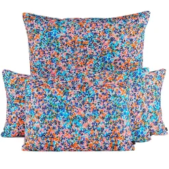 Coussin d'extérieur en tissu mandarine 45x45cm - Liberty