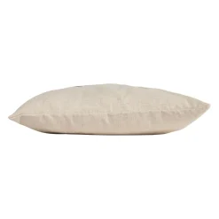 Coussin en coton naturel et brun 45x45cm - A la ferme