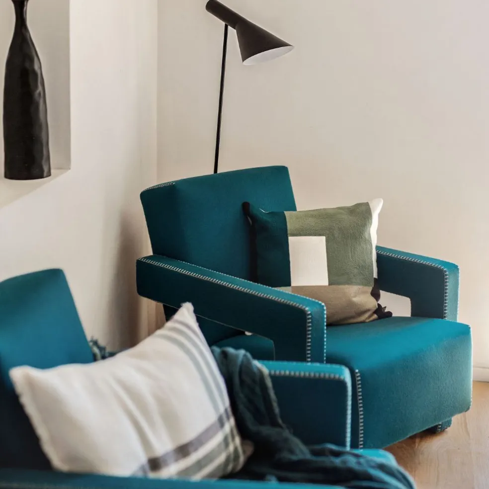 Coussin en coton pigeon 45x45cm - Tamba