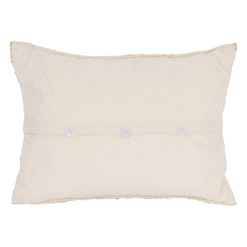 Coussin en jute sauge 50x38cm - Sumatra