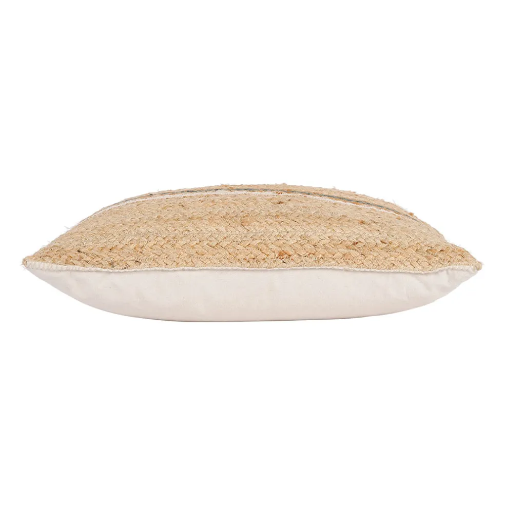 Coussin en jute sauge 50x38cm - Sumatra