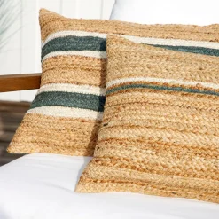 Coussin en jute sauge 50x38cm - Sumatra