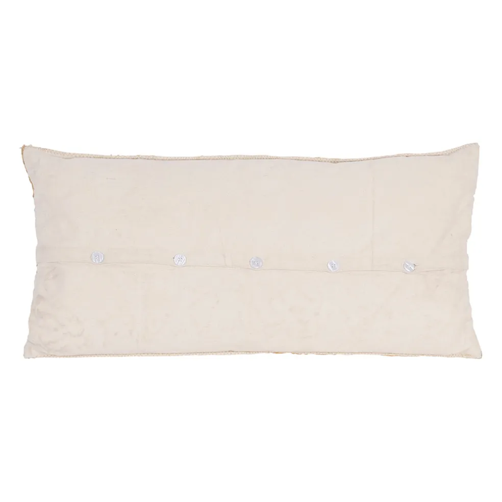 Coussin en jute sauge 80x38cm - Sumatra