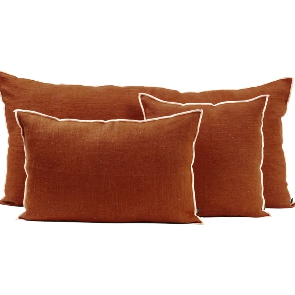 Coussin en lin brick 40x60cm - Chennai