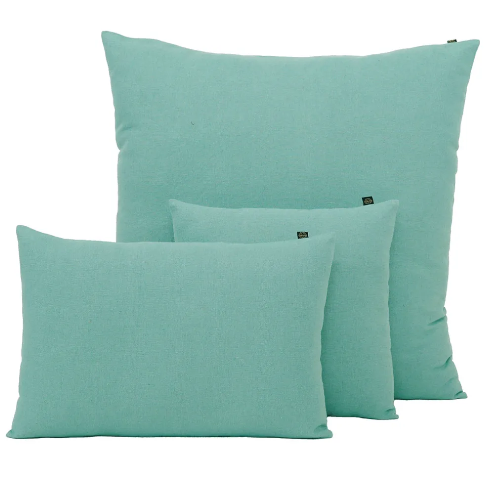 Coussin en lin et coton céladon 40x60cm - Figari
