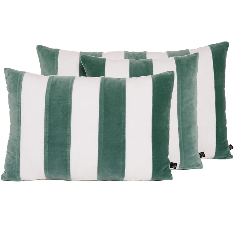 Coussin en lin et coton céladon 40x60cm - Perth