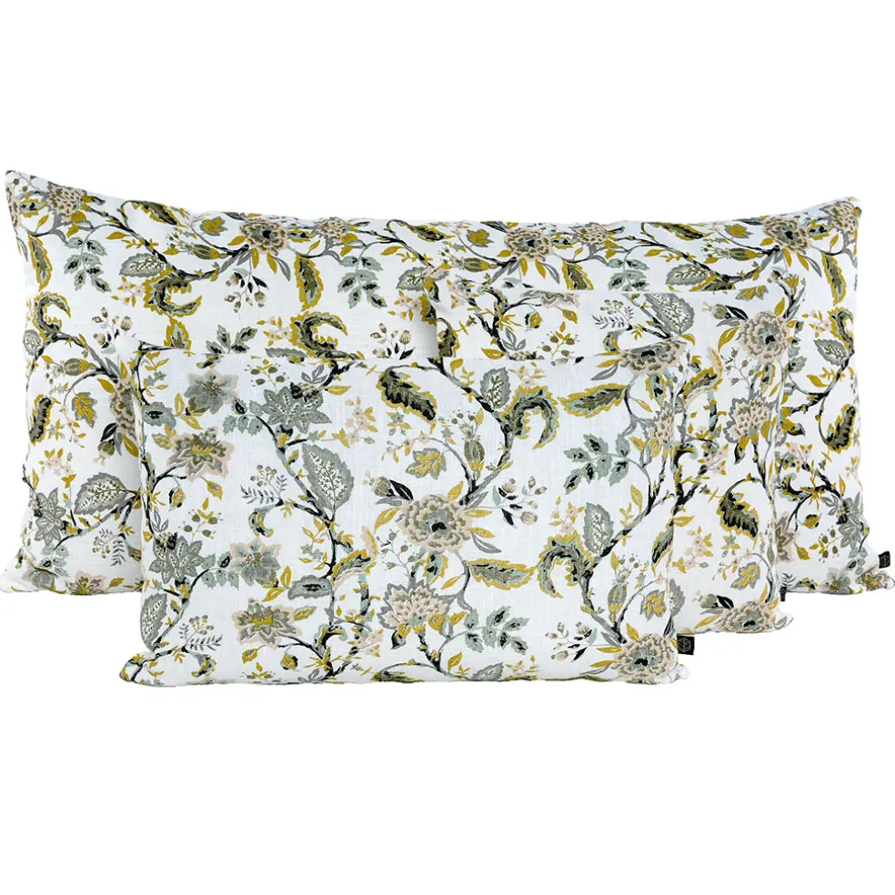 Coussin en lin et coton céladon 40x60cm - Mahe
