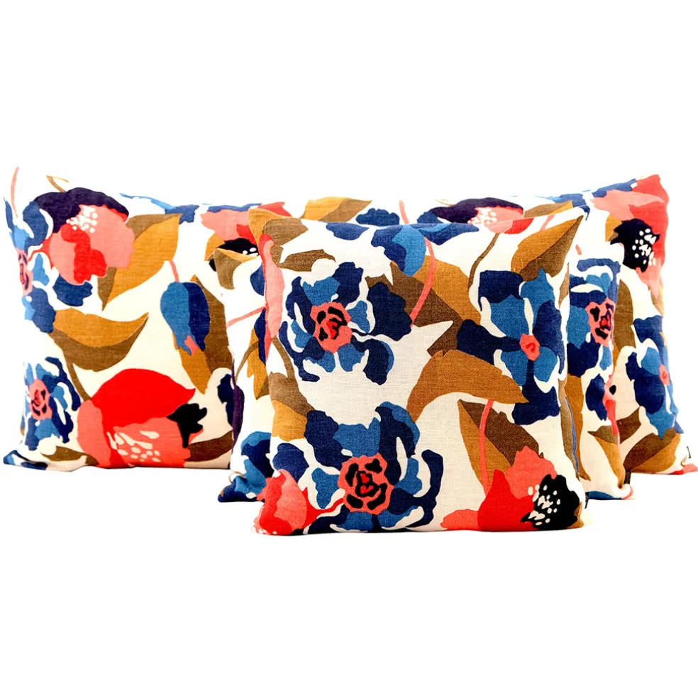 Coussin en lin et coton encre 40x60cm - Ibiza