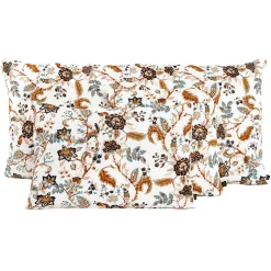 Coussin en lin et coton tabac 40x60cm - Mahe