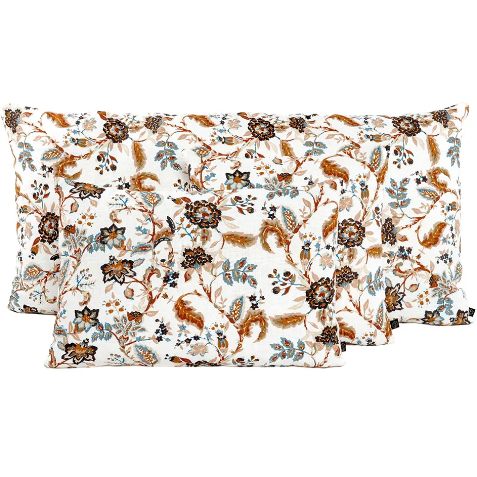 Coussin en lin et coton tabac 45x45cm - Mahe