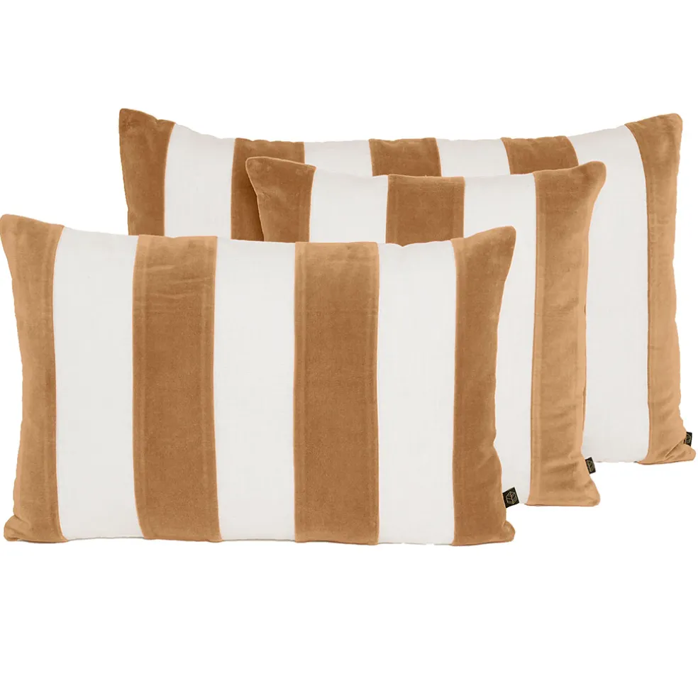Coussin en lin et coton tabac 45x45cm - Perth