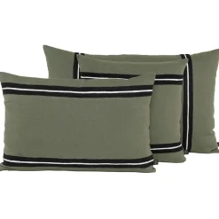 Coussin en lin kaki 40x60cm - Skagen