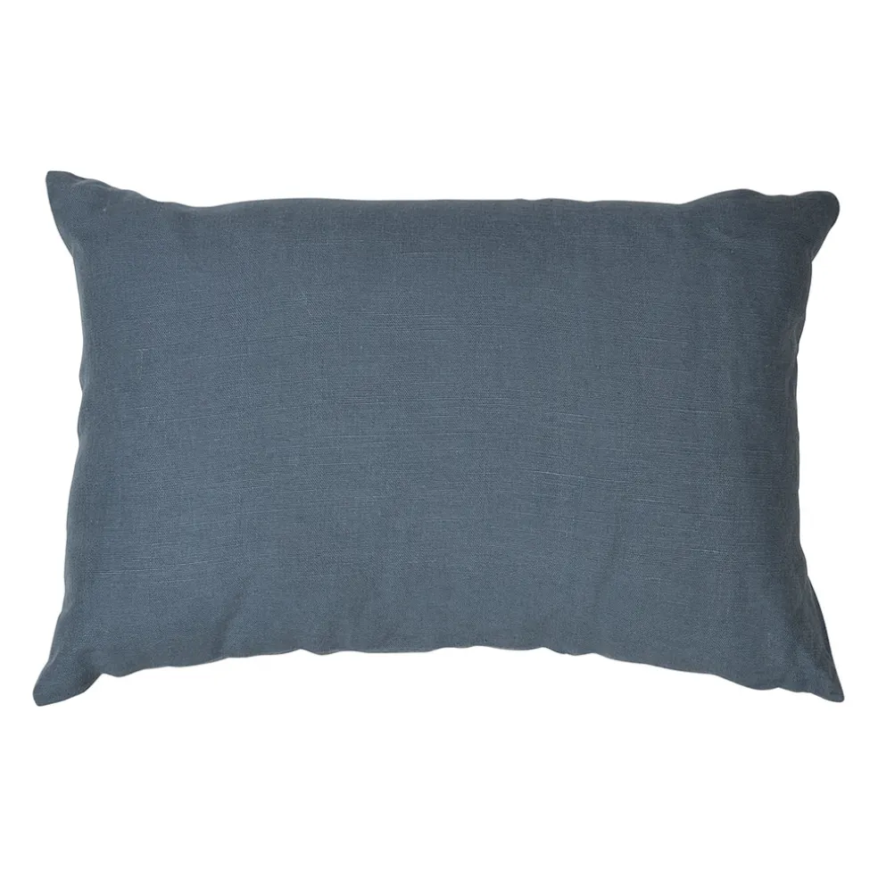 Coussin en lin turquin 60x40cm - Porticcio