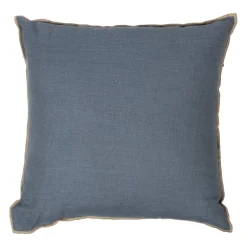 Coussin en lin turquin 45x45cm - Chennai