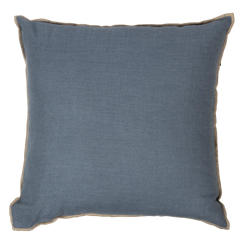 Coussin en lin turquin 45x45cm - Chennai