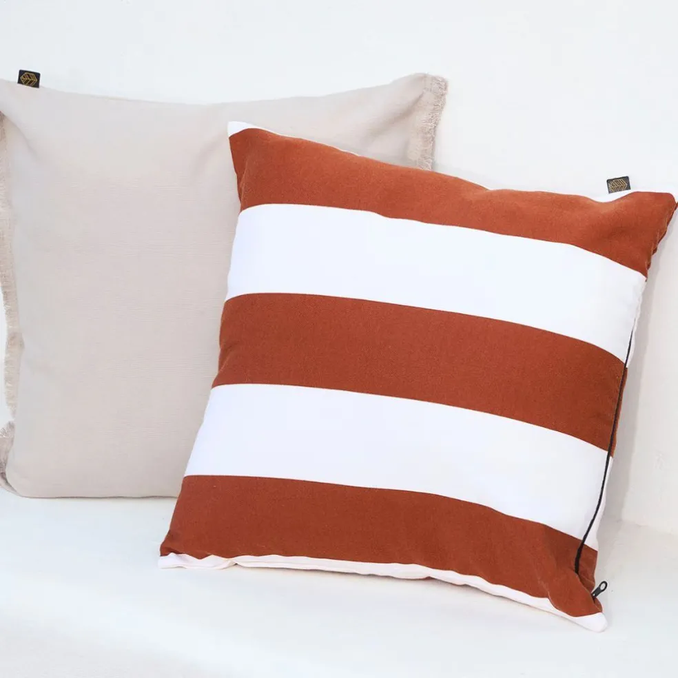 Coussin en polyester outdoor cuivre 45x45cm - Riviera